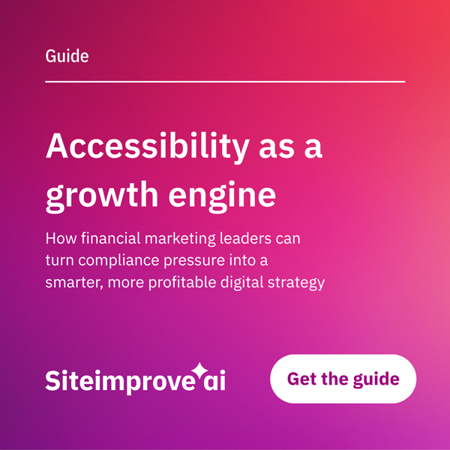 Siteimprove.ai guide for Accessibility as a growth engine.